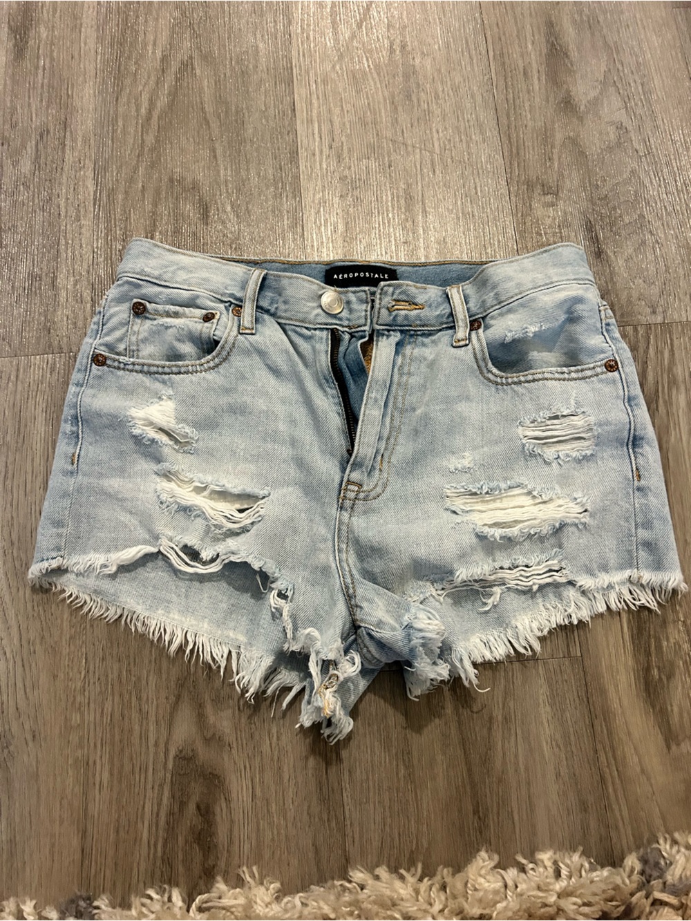 High Rise Jean Shorts